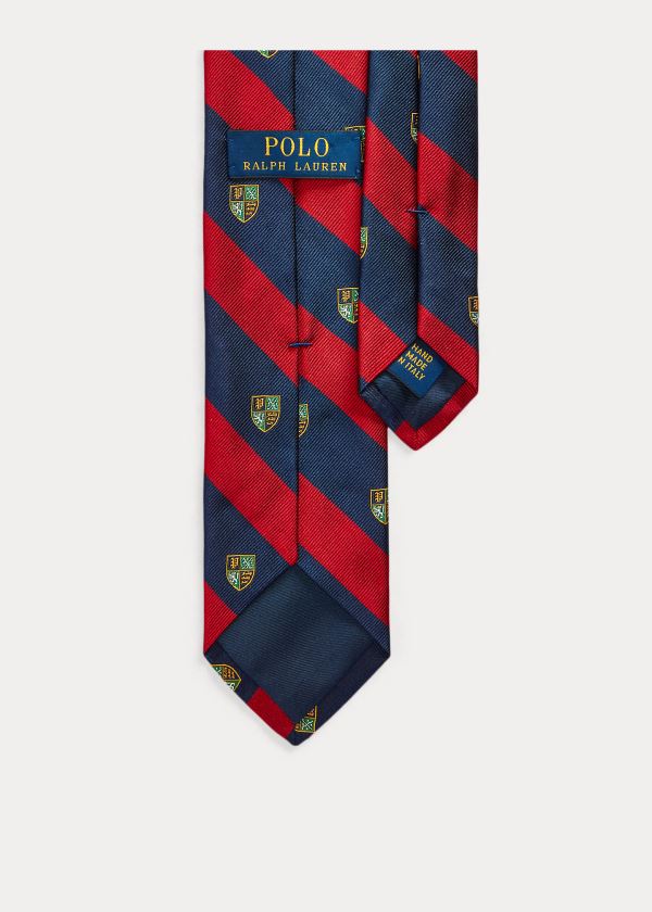 Men's Polo Ralph Lauren Striped Silk Narrow Club Ties | 497812JHV